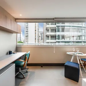 Apartamento Pinheiros Faria Lima, Novo, 38m2, Wifi700mb - Traveller Awards 2025, São Paulo